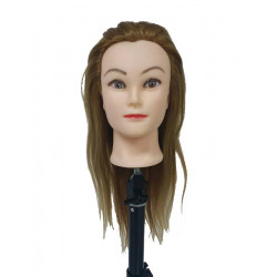 Mannequin Gold Human Hair with Table Clamp- 24inch 